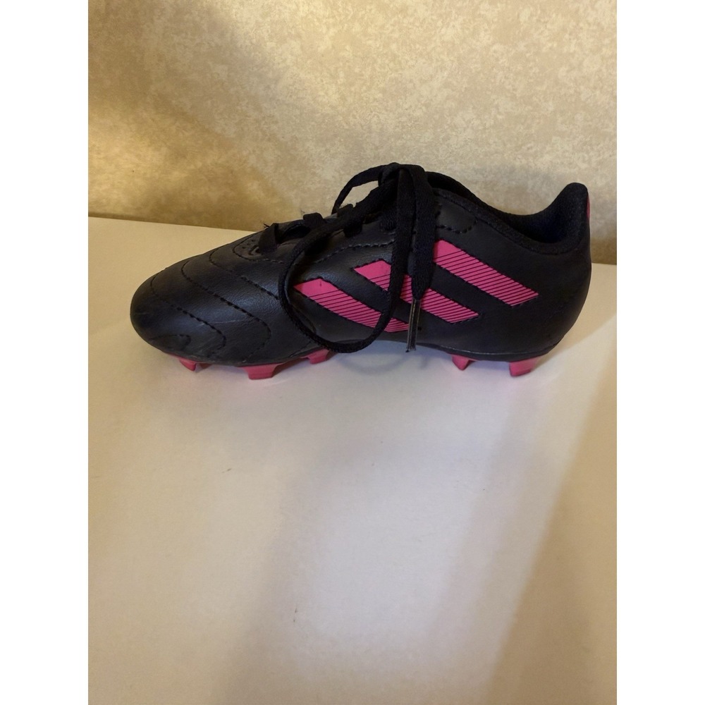 adidas Youth Soccer Cleats Black Pink 10K US Size Soccer Footwear for Youth - Picture 5 of 8